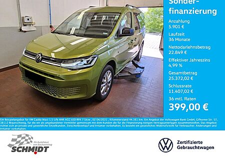 VW Caddy Volkswagen Maxi 1.5 Life AHK ACC LED RFK 7 Sitze