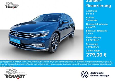 VW Passat Variant Volkswagen 2.0 TDI Elegance MATRIX STHZ AHK