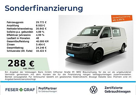 VW T6 Kombi Volkswagen T6.1 Kombi 2.0TDI 6Sitze Stdhz Klima Navi