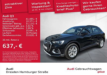 Audi Q3 40 TFSI advanced quattro Navi AHZV S tronic