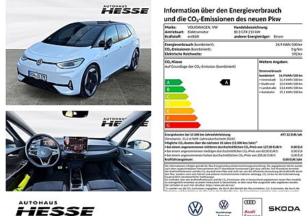 VW ID.3 Volkswagen GTX 84 KWH Matrix Light Harman Kardon