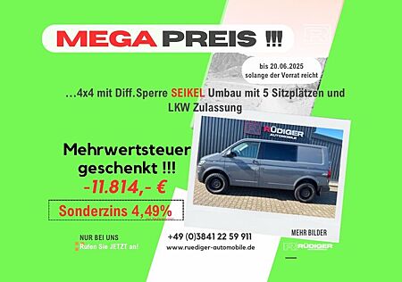 VW T6 Transporter Volkswagen T6.1 Transporter 4 Motion*Rockton*Seikel*LED*