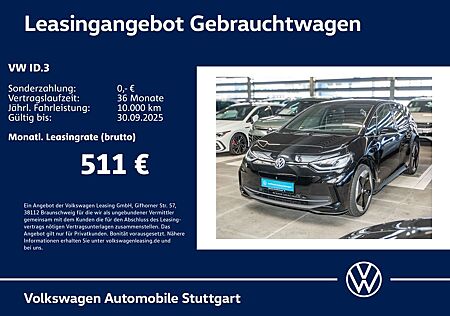 VW ID.3 Volkswagen Pro S Navi AHK Kamera