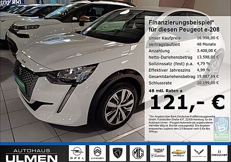 Peugeot e-208 Active Elektromotor 136 Klimaautomatik Spu