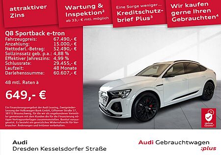Audi Q8 e-tron Q8 Sportback e-tron 55 S-Line 300 kW AHZV LED Na