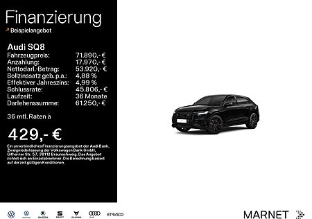 Audi SQ8 4.0 TFSI quattro competition plus*Navi*Matri