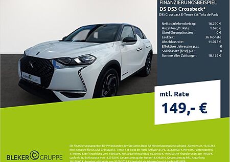 DS Automobiles DS3 Crossback E-Tense 136 Toits de Paris
