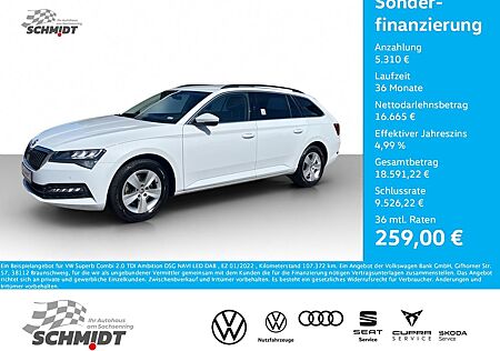 Skoda Superb Combi 2.0 TDI Ambition DSG NAVI LED DAB