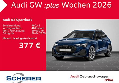 Audi A3 Sportback S line 45 TFSIe MATRIX SONOS LEDER
