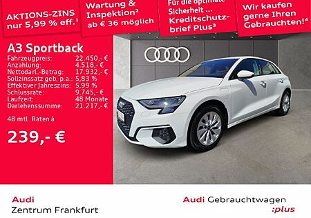 Audi A3 Sportback 40 TFSI e S tronic LED DAB VC Tempo
