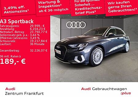 Audi A3 Sportback 35 TFSI S tronic advanced LED AHK T