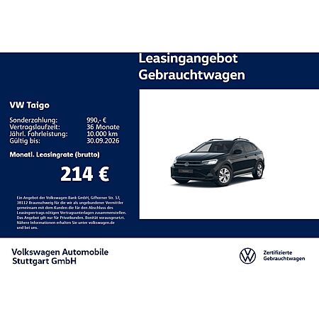 VW Taigo leasen