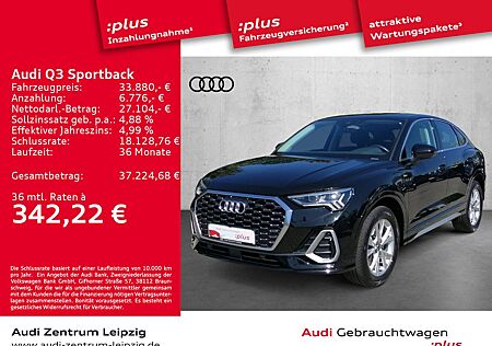 Audi Q3 Sportback 45 TFSIe S line *Matrix*Navi+*RFK*