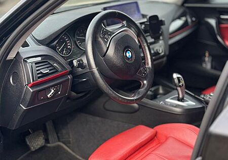 BMW 116d Sport Line rotes Leder Automatik unfallfrei