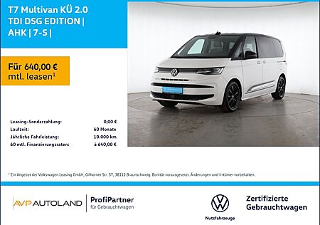 VW T7 Multivan Volkswagen KÜ 2.0 TDI DSG EDITION | AHK | 7-S |