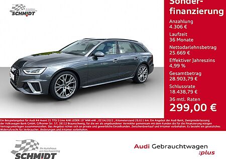 Audi A4 Avant 35 TFSI S Line AHK LEDER 19" MMI eHK