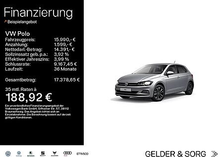 VW Polo Volkswagen Comfortline 1.0 United Klima*EPH*GRA*DAB+