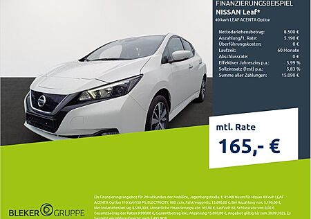 Nissan Leaf 40 kwh ACENTA Option