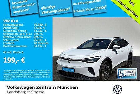 VW ID.4 Volkswagen Pro MOVE 210kW ACC CCS LED Navi Rear View W