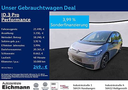 VW ID.3 Volkswagen Pro Performance+LED+NAVI+PDC+CLIMA+APP+TELE