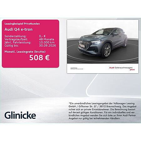 Audi Q4 e-tron leasen