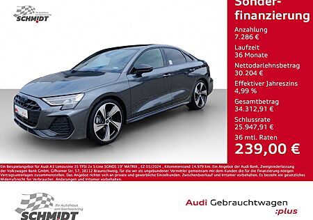 Audi A3 Limousine 35 TFSI 2x S Line SONOS 19" MATRIX