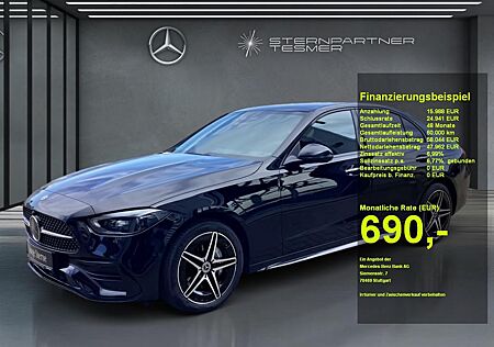 Mercedes-Benz C 300 de 4M AMG Night PANO 360° AHK HuD 3DBurm