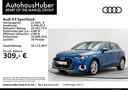 Audi A3 Sportback 30 TDI S tronic PDC Carplay SHZ