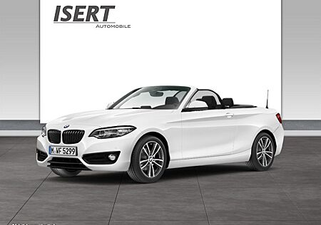 BMW 218i Cabrio Sportline A. +H&K+DAB+PDC+LED+NAVI+