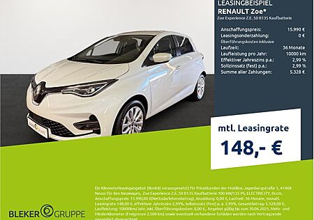Renault ZOE Experience Z.E. 50 R135 Kaufbatterie