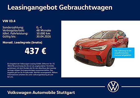 VW ID.4 Volkswagen Pro Kamera Standh. SHZ ACC Wärmep. AHK Navi