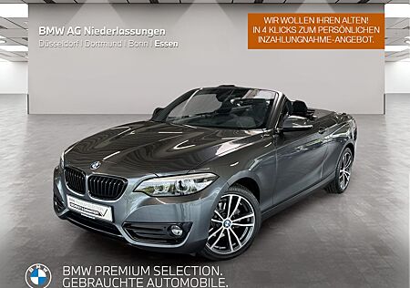 BMW 218i Cabrio Sport Line Navi Harman/K Kamera LED
