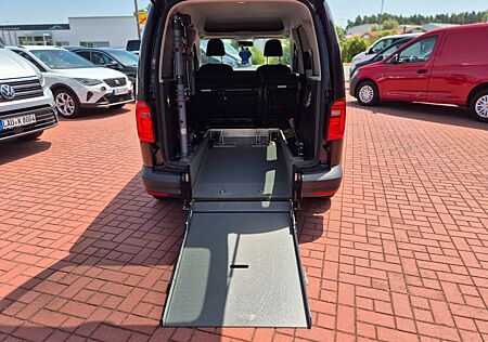 VW Caddy Volkswagen PKW 5 Sitze / Rollstuhlrampe Klima 1.Hd