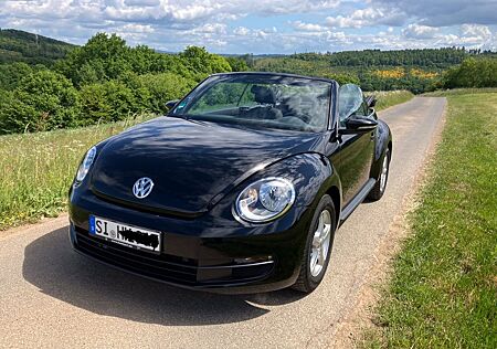 VW Beetle Volkswagen Cabriolet 1,2 L schwarz, Klima