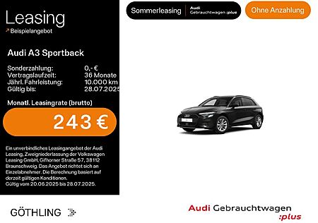Audi A3 Sportback 30 TDI S tro*Standh*LED*Virtual*Nav