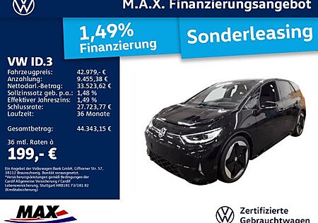 VW ID.3 Volkswagen GTX IQ.LIGHT+AR HUD+PANO+ACC+NAVI+ALU+SHZ+