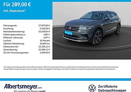 VW Tiguan gebraucht kaufen VW Tiguan Volkswagen 1.5 TSI Elegance +DSG+AHK+MATRIX+LM+KLIMA