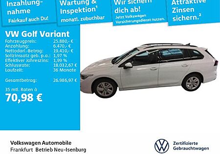 VW Golf Volkswagen VIII Variant 1.5 eTSI DSG Life Digitaler Ra