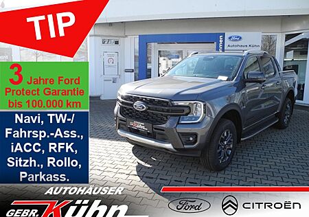 Ford Ranger 2,0 Doka Autm. Wildtrak - Standh., AHK