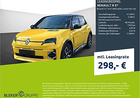 Renault R 5 5 E-Tech 100% elektr. Iconic Five 120 U
