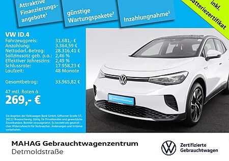 VW ID.4 Volkswagen Pro Performance CCS AHK Navi LED Alu18Hamar