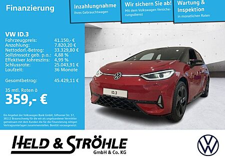 VW ID.3 Volkswagen GTX 20 ACC MATRIX NAVI PARKASSIST RFK SHZ
