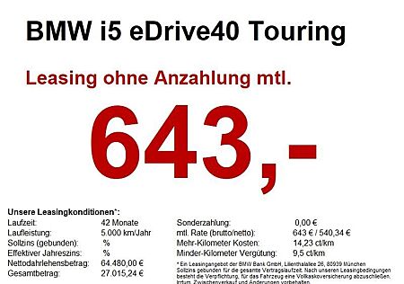 BMW i5 eDrive40 Touring M Sportpaket Pro *PGSD.ACC*