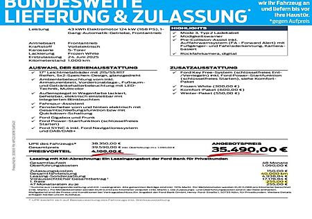 Ford Puma Gen-E Superleas. | Winter-Paket | Key-Free