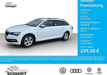Skoda Superb Combi 2.0 TDI Ambition DSG NAVI LED DAB