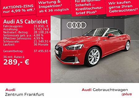 Audi A5 Cabriolet 40 TFSI S tronic advanced LED Leder