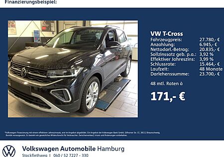 VW T-Cross Volkswagen 1.0 TSI Life DSG Kamera Navi IQ.Light