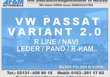 VW Passat Variant Volkswagen 2.0 TDI R Line DSG 4Mot Navi Pan