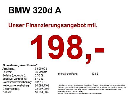 BMW 320d A Edition M Sport LED/CAM/NaviProf/PRIVACY