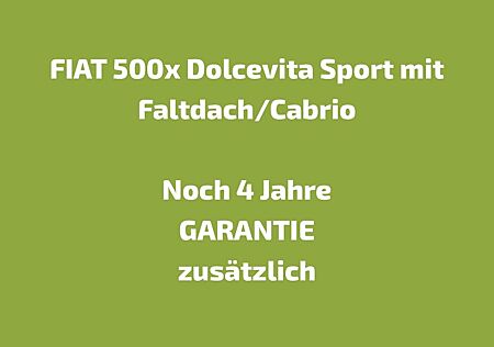Fiat 500X 1.5 GSE Hybrid DOLCEVITA SPORT DCT FALTDACH